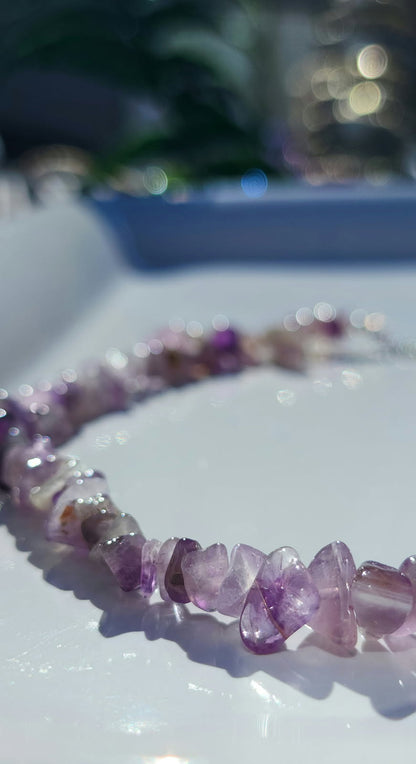 Raw Amethyst Necklace