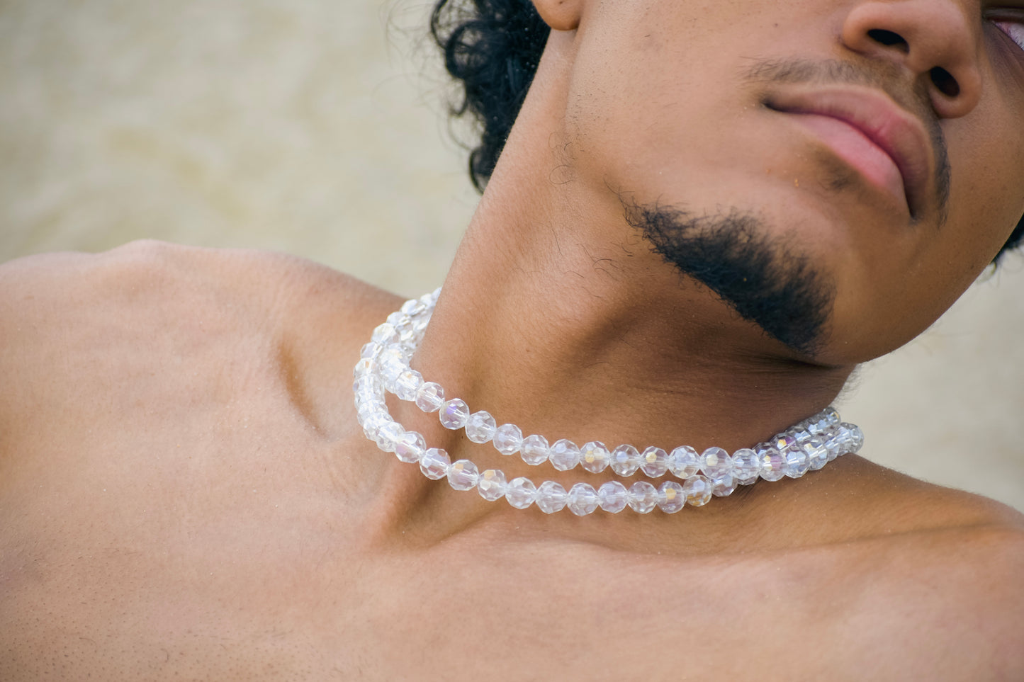 Double stranded Swarovski crystal necklace ￼