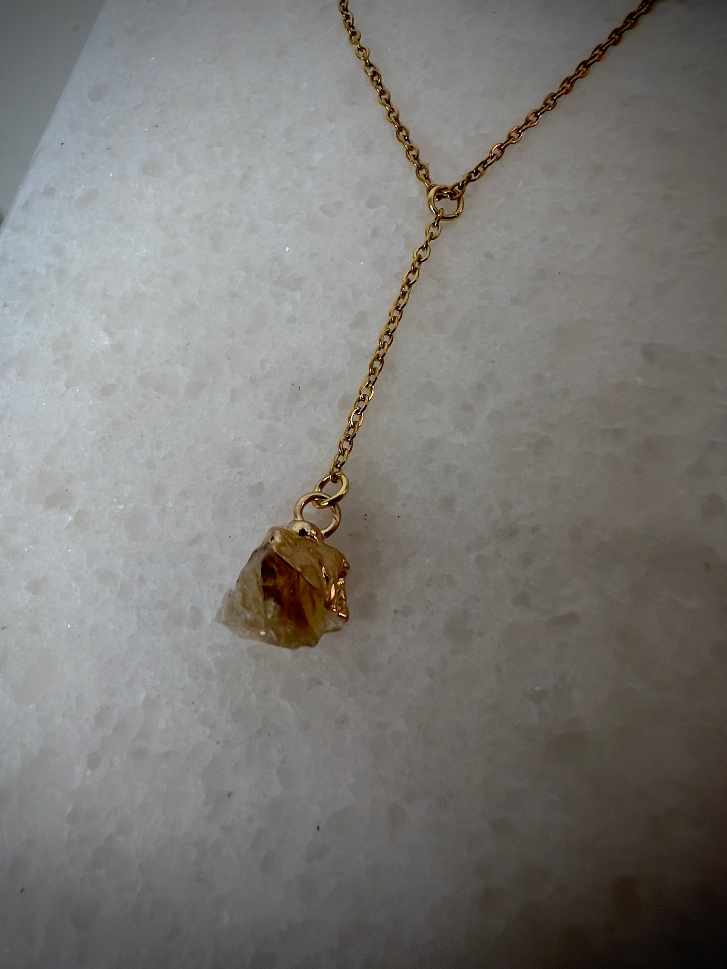 Dainty Raw Gemstone Necklace