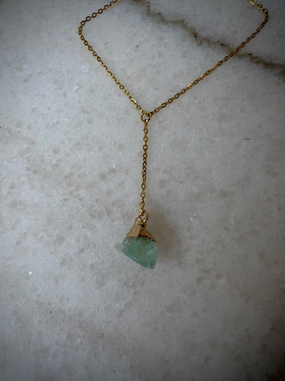 Dainty Raw Gemstone Necklace