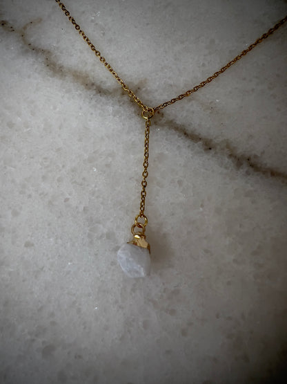 Dainty Raw Gemstone Necklace