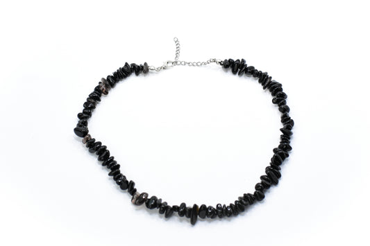 Raw Black Onyx Necklace