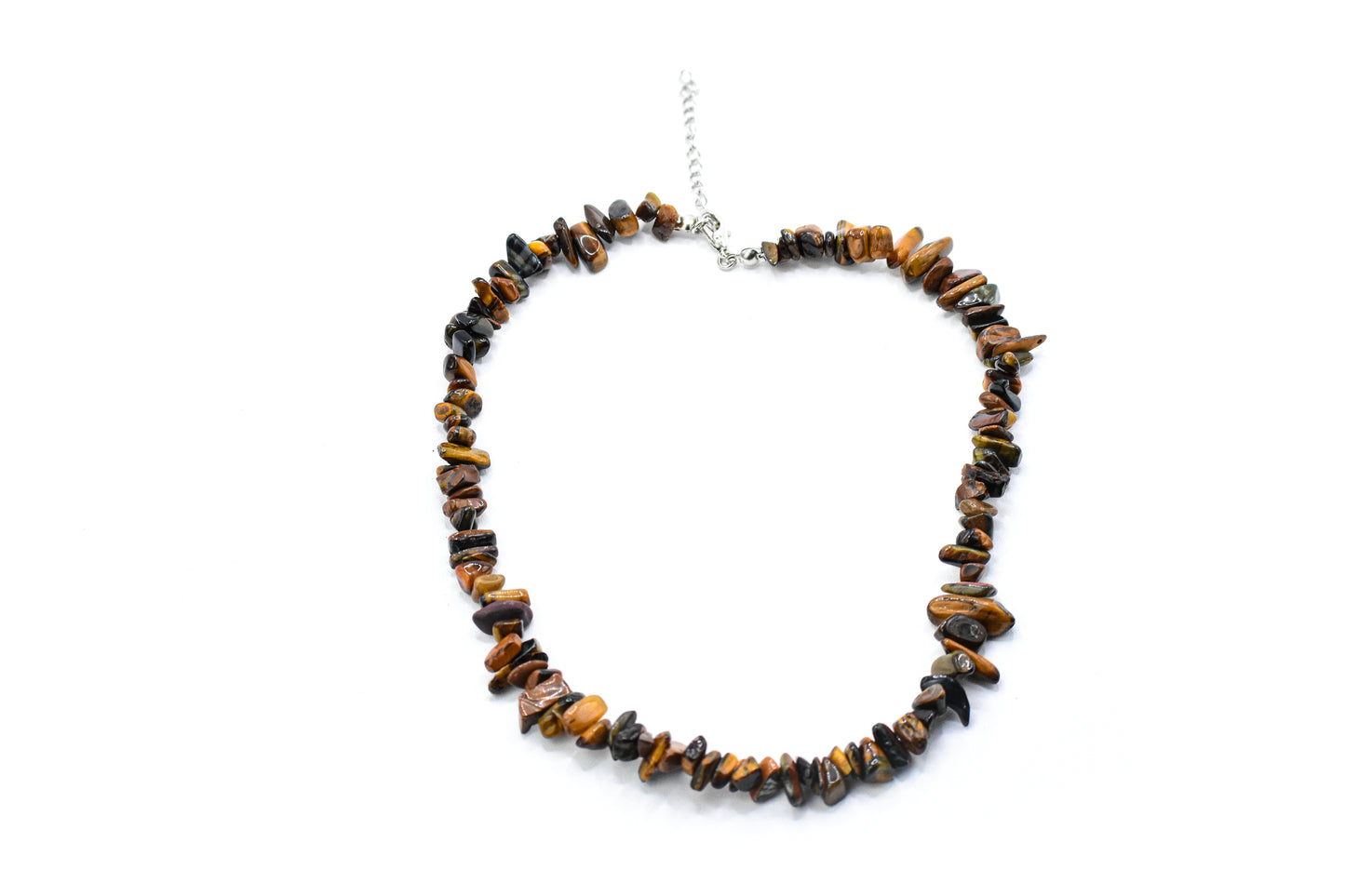 Raw tiger's eye necklace